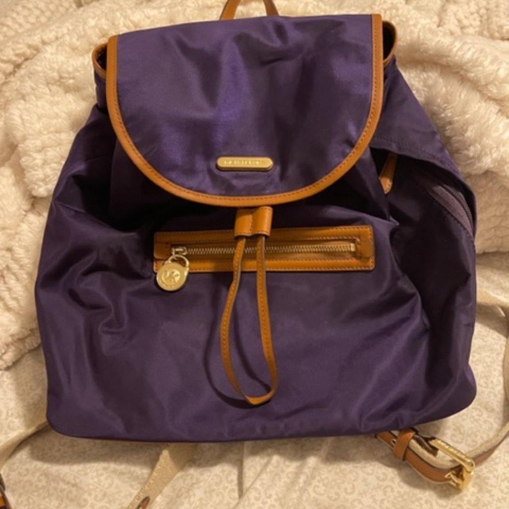 Purple Michael Kors Backpack